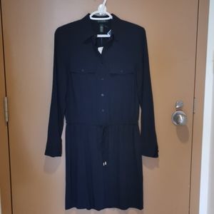 Lauren Ralph Lauren Navy Shirt Dress